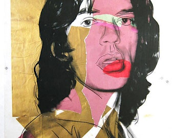 アンディ ウォーホル リトグラフ 「ミック ジャガー」レプリカ アンディ ウォーホル リトグラフ 「ミック ジャガー」レプリカ