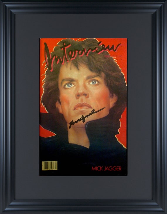 ANDY WARHOL - 'Mick Jagger' - hand signed Intervi… - image 1