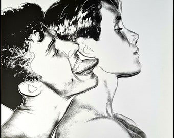 ANDY WARHOL - &#39;Querelle&#39; - hand numbered vintage lithograph - c1986 (Limited edition. Carnegie Museum ink stamp. Gay interest)
