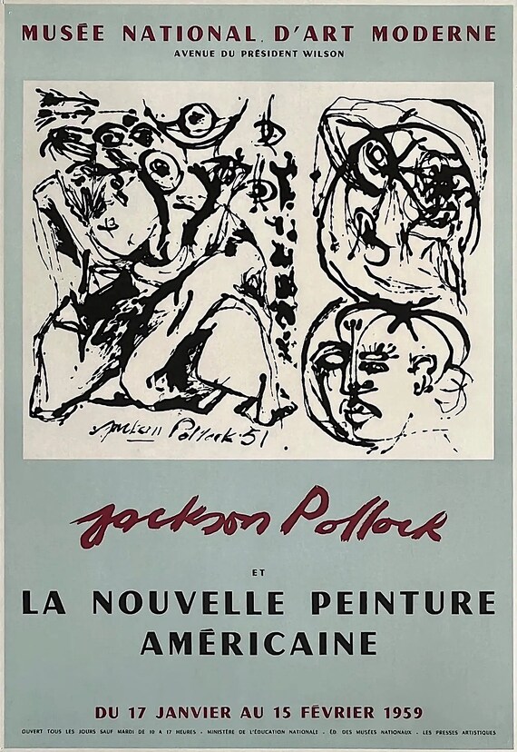 Pollock Gemälde Free Form Wert rare jackson pollock - Gem