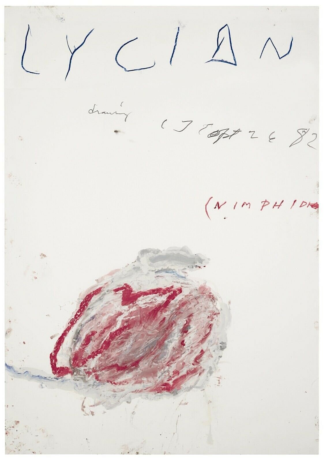 CY TWOMBLY 'lycian Drawing nimphidia' Extremely - Etsy