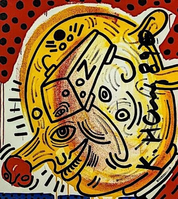 KEITH HARING - 'Portrait of Zena' - hand signed &… - image 2