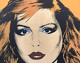 ANDY WARHOL - &#39;Debbie Harry&#39; - hand numbered vintage lithograph - c1986 (Limited edition. Carnegie Museum ink stamp)