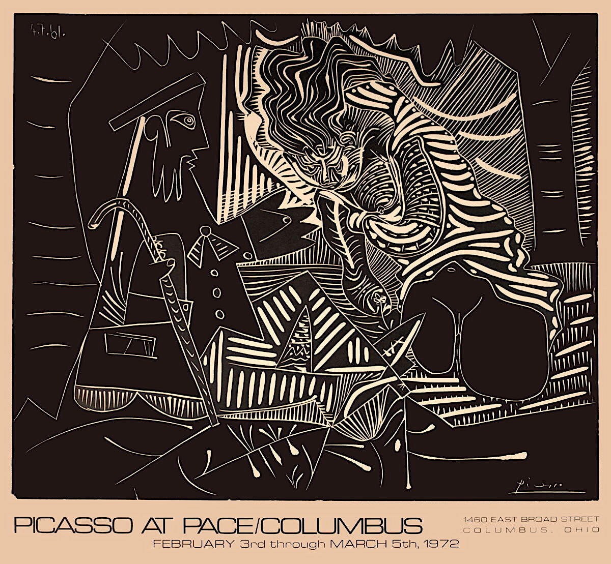 額装済/Le Dejeuner sur L'herbe ピカソ/アートポスター