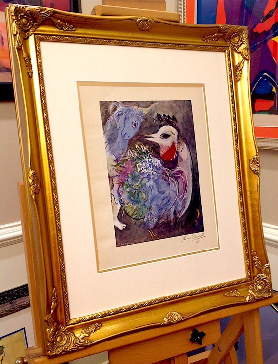 マルクシャガール 手描き 油彩画 作者サイン 貴重 マルクシャガール 手描き 油彩画 作者サイン 貴重