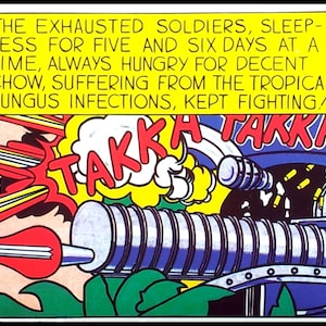 ROY LICHTENSTEIN - 'Takka-Takka' - handsignierte vintage Ausstellungskarte - c1986 (stiftung Ludwig, Germany)