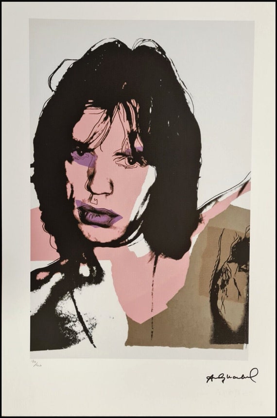 ANDY WARHOL - 'Mick Jagger' - hand numbered print 