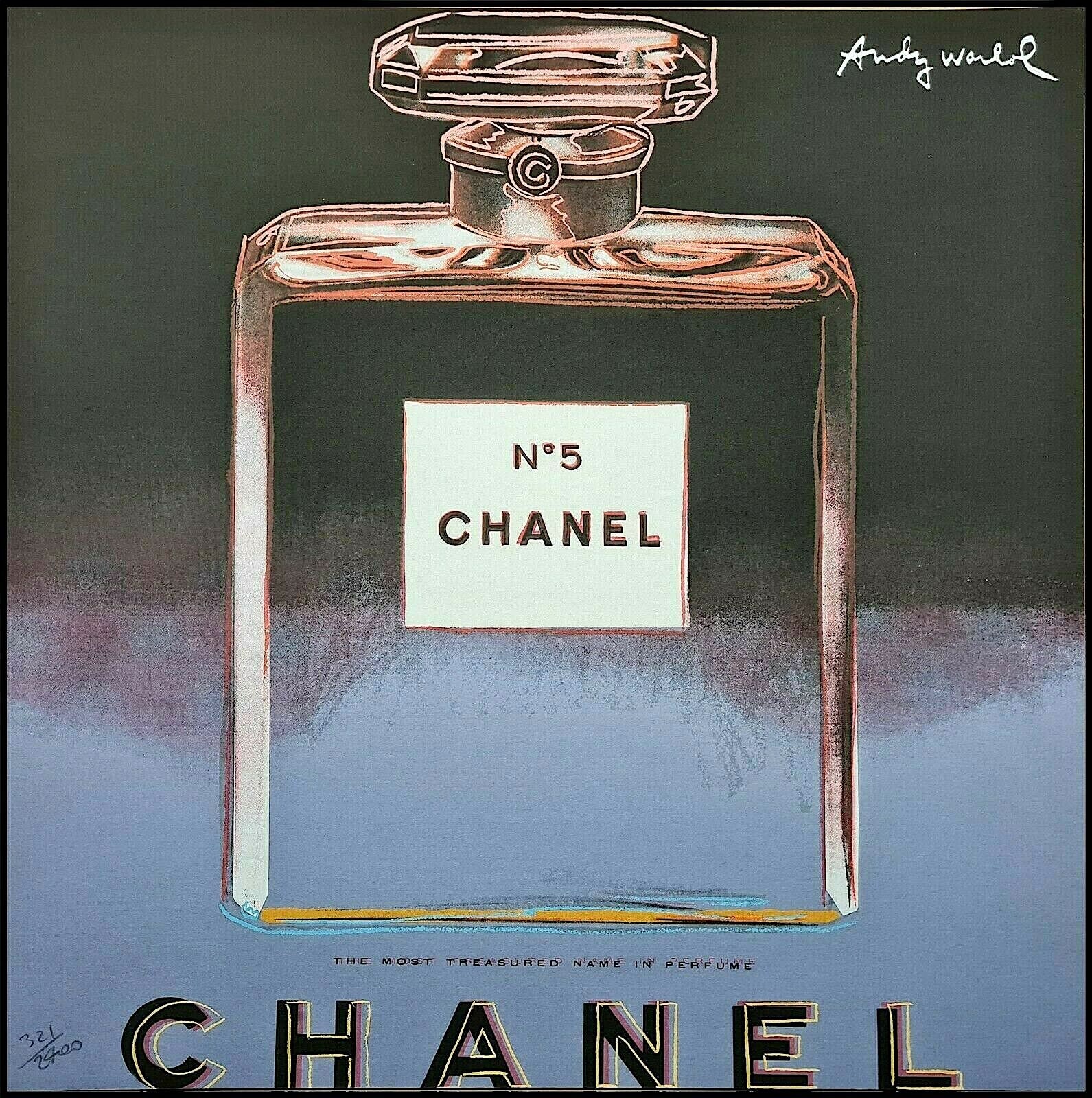ANDY WARHOL - 'chanel No5' - Hand Numbered Vintage Lithograph