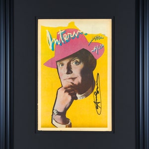 ANDY WARHOL - &#39;Truman Capote&#39; - hand signed vintage Interview magazine - c1978 - custom framed (Interview Enterprises, New York)