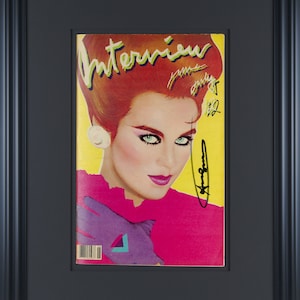 ANDY WARHOL - &#39;Maura Moynihan&#39; - hand signed vintage Interview magazine - c1981 - custom framed (Interview Enterprises, New York)