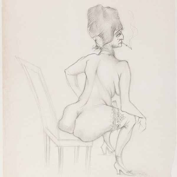 OTTO DIX - original pencil drawing - c1920 (important 20th Century German artist)