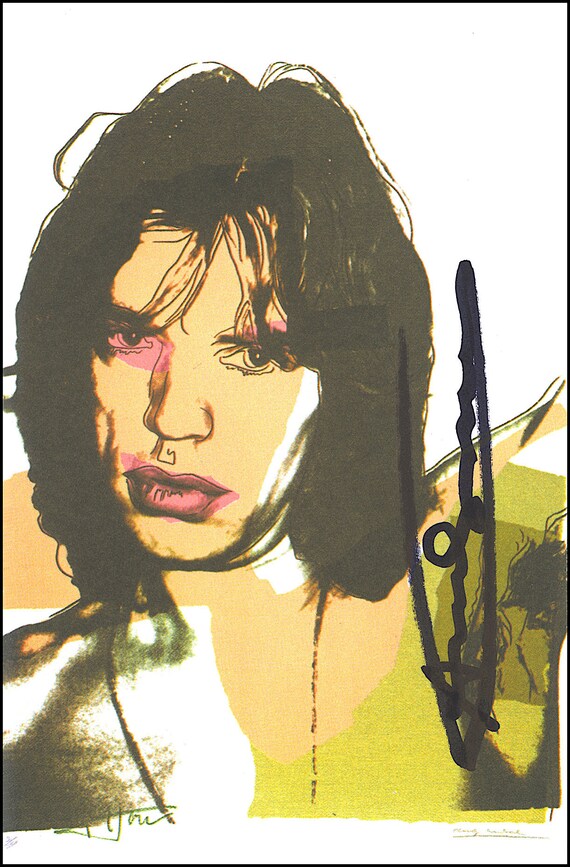 ANDY WARHOL - 'Mick Jagger' - hand signed vintage… - image 2