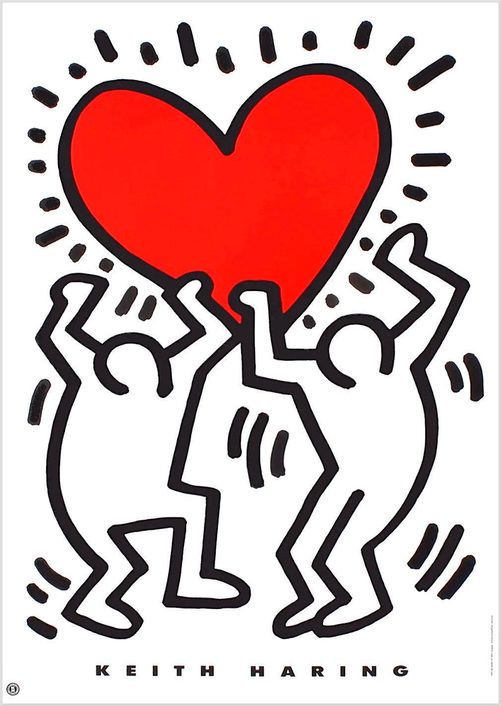 バ*レ様 レア！限定版リトグラフ Keith Haring キースヘリング