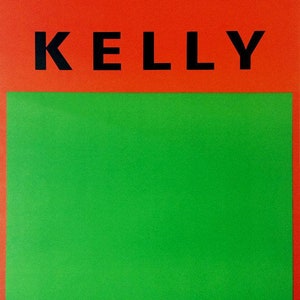 ELLSWORTH KELLY - &#39;Orange Et Vert&#39; - vintage original lithograph - c1964 (Limited edition. Galerie Maeght, Paris)
