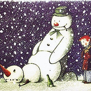 BANKSY - 'Rude Snowman' - cartão raro de Natal/Natal - c2003 (Publicado por POW. Santa’s Ghetto)