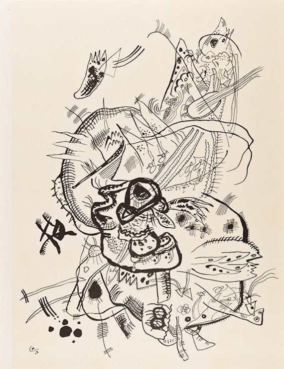 Wassily Kandinsky Improvisation 7 Lithographie Etsy France