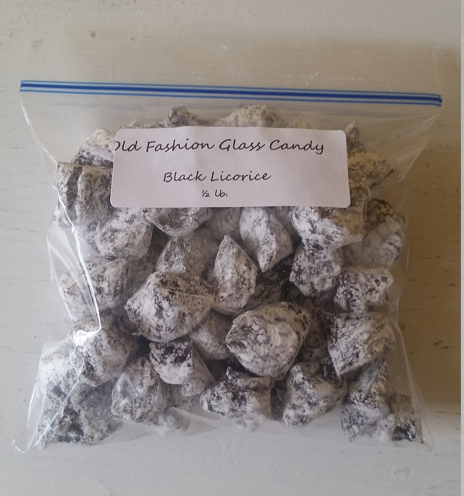 Old Fashion Black Licorice Hard Candy 1/2 Lb. Etsy