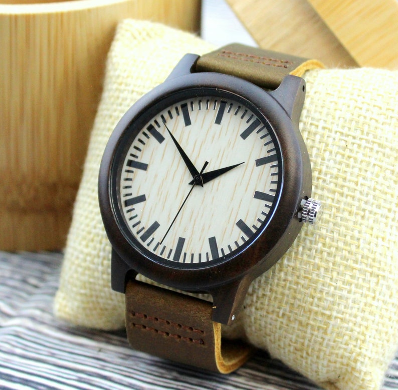 engraved wrist watch
