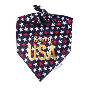 The Dogwood Pup USA Patriotic Bandana image 1