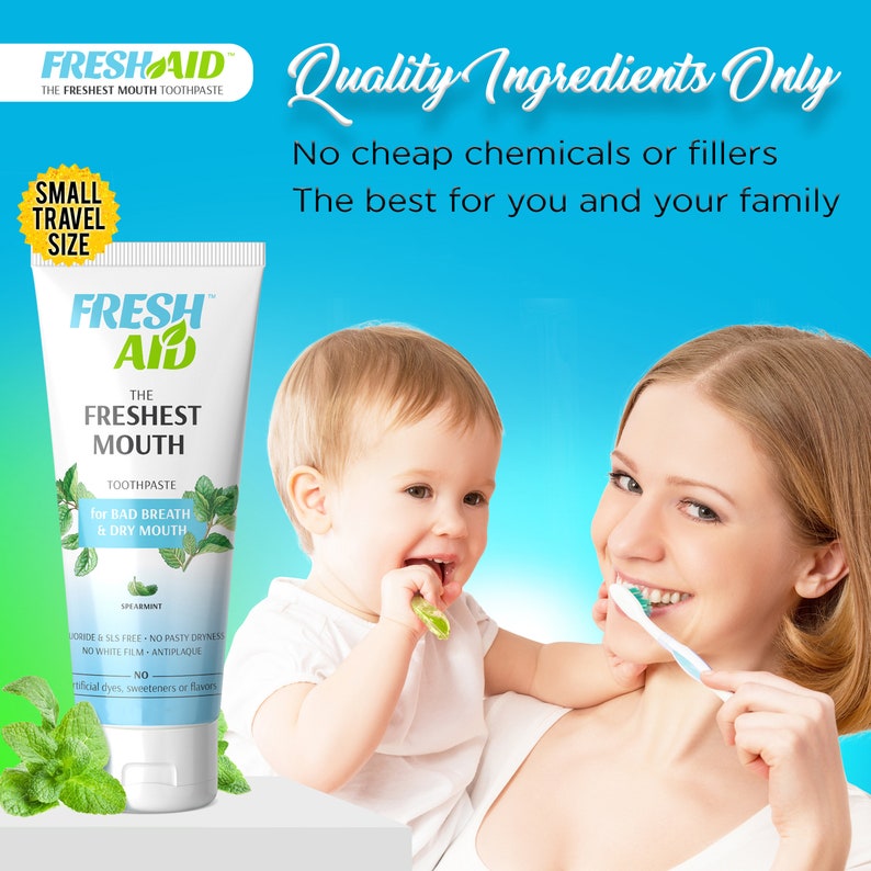 Natural Toothpaste for DRY MOUTH with 3in1 Floss Pick Tongue Etsy