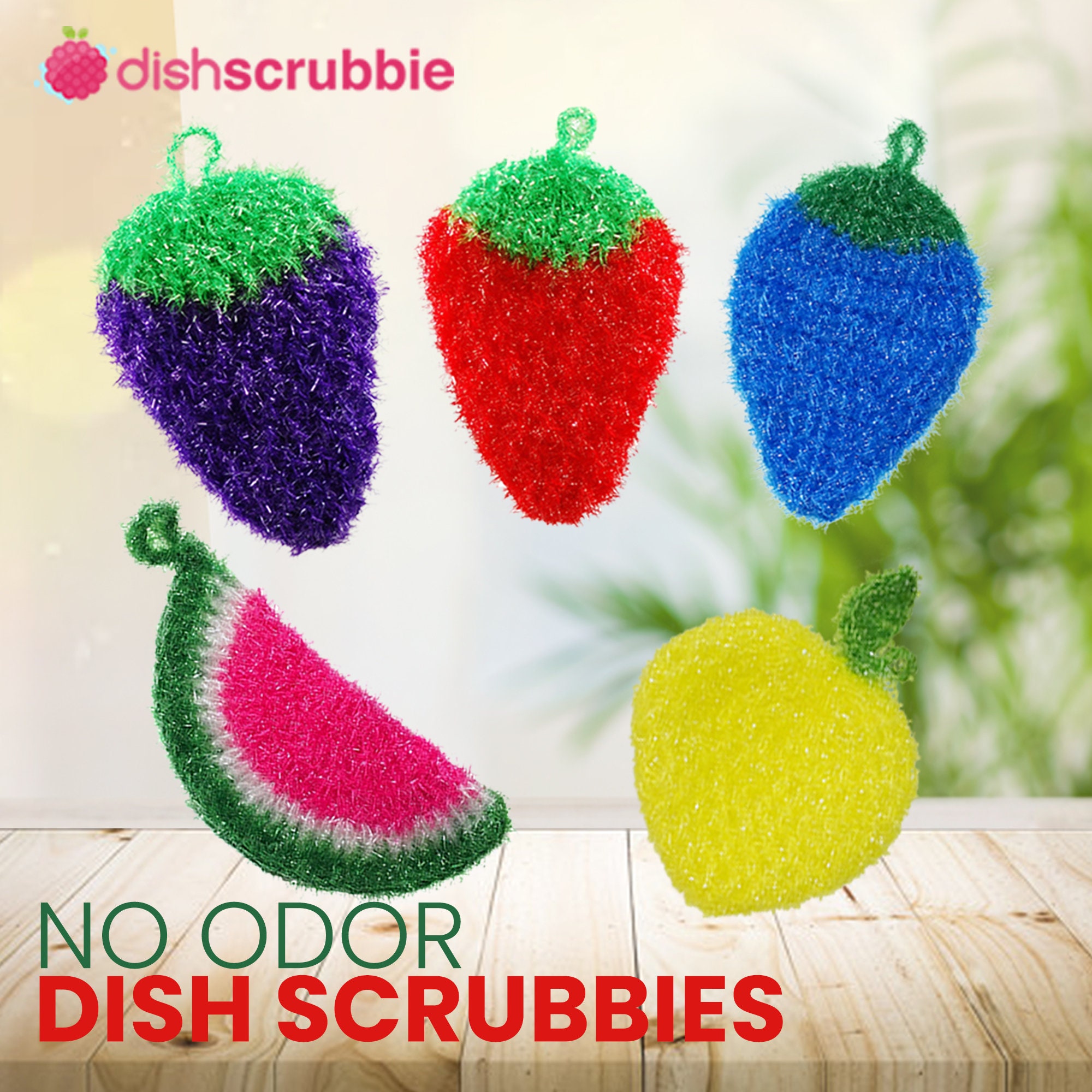 Scrub Sponge Dish Scrubbie 3PK Non Absorbent No Scratch Etsy