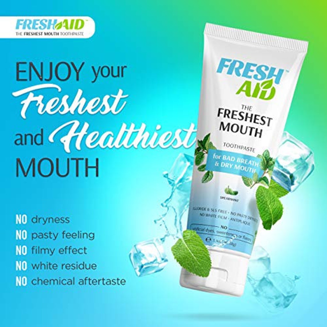 Best Natural Toothpaste for Dry Mouth and Bad Breath 5PK Etsy