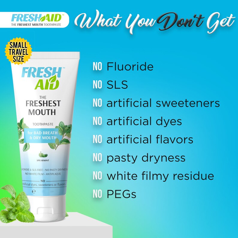 Natural Toothpaste for DRY MOUTH with 3in1 Floss Pick Tongue Etsy