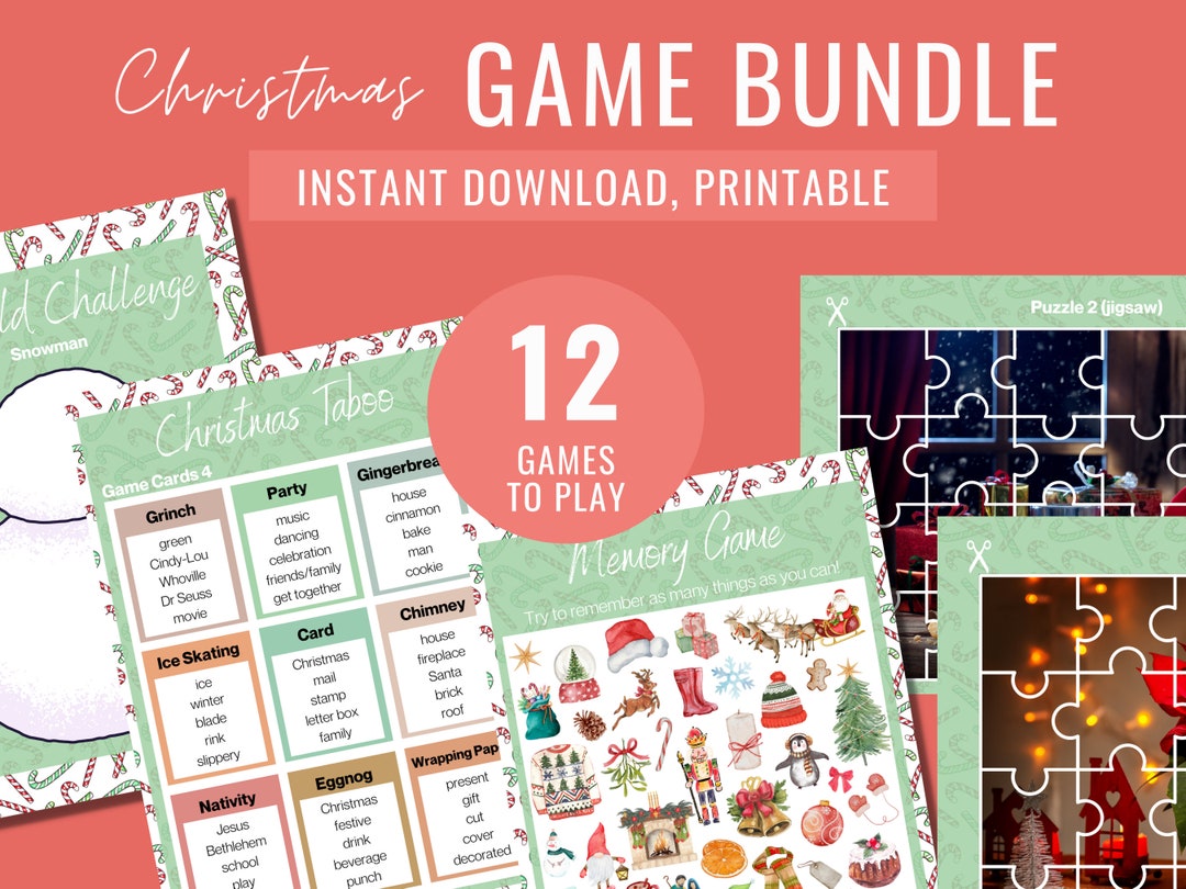 Christmas Games Printable Christmas Party Games Christmas - Etsy