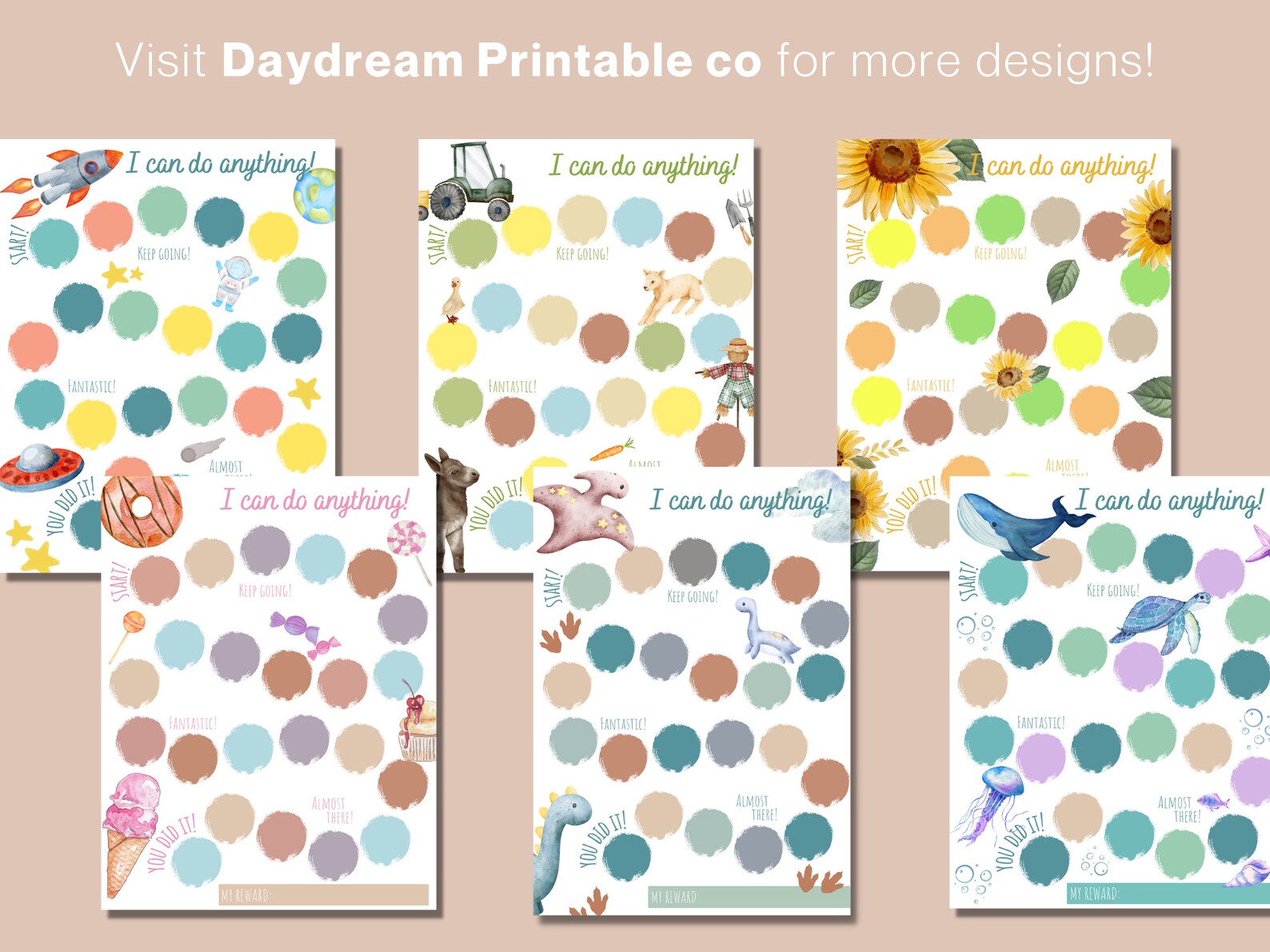 Printable Horse Reward Chart Kids Behaviour Chart Sticker Reward Chart Kids Sticker Chart ...