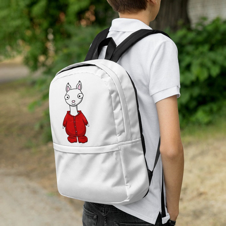llama red pajama Backpack
