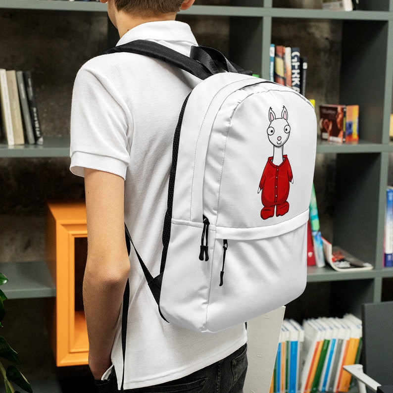 llama red pajama Backpack