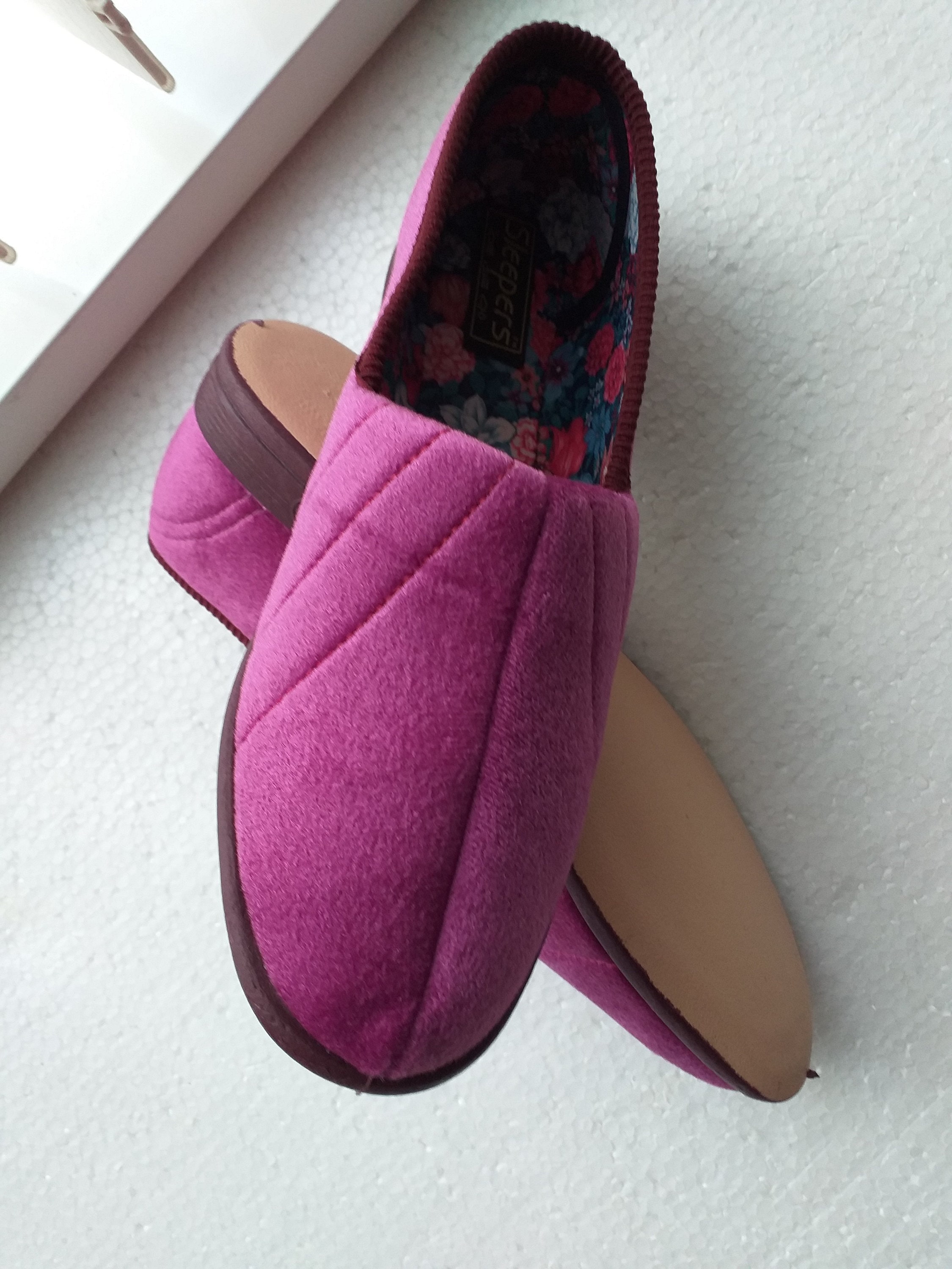 British Made Traditional Carpet Slippers Size UK 6 E New in Etsy UK