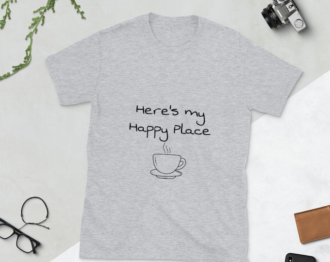 Happy Place Cafe Short-Sleeve Unisex T-Shirt