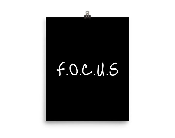 Focus Poster