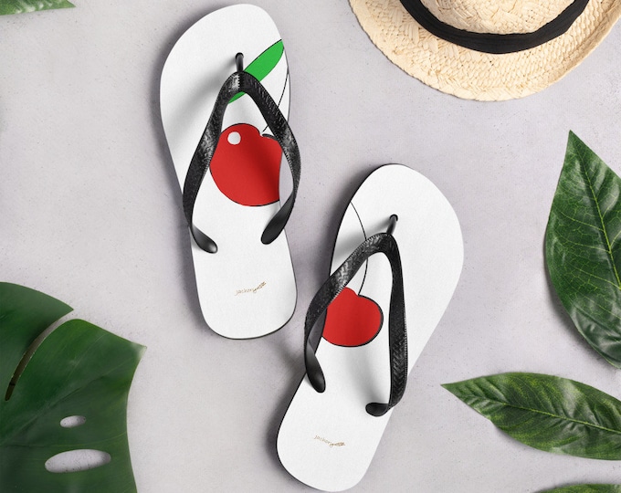 Cherry Vacay Flip-Flops