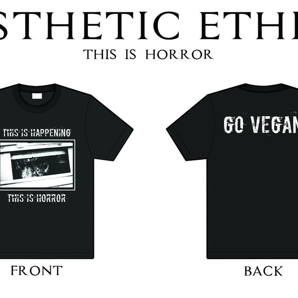 This is Horror Vegan T Shirt (W/ free patch!)