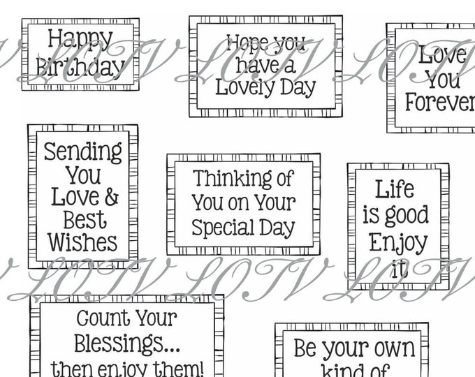 LOTV Digi Stamp Set - Sweet and Simple, Digital