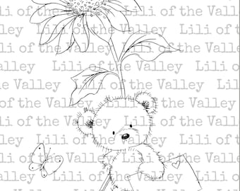 Digital JPEG - Teddy Single Flower