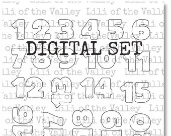 LOTV Digi Stamp Set - Advent Numbers, Digital