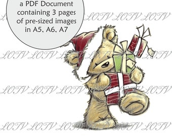 LOTV Full Colour Simply Print - CG - James Pile of Presents, 3 Page PDF Ready to Print Document, Digital