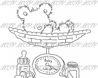 LOTV Digi Stamp - IH - Special Delivery, JPEG, Baby, New Baby, Birth, Digital