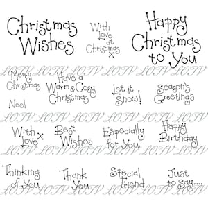 LOTV Digi Stamp Set - Saludos generales y navideños, Digital
