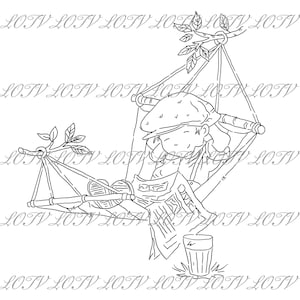 LOTV Digi Stamp - AS - Vintage Boys - Sunday Papers, JPEG, Digital