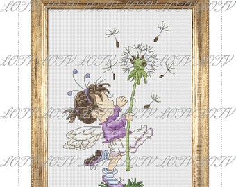 LOTV Punto de cruz El tiempo vuela - Gráfico descargable - Patrón PDF