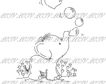 LOTV Digi Stamp - IH - Blowing Bubbles