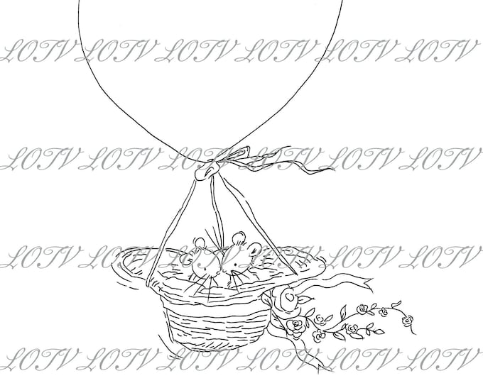 Lotv Digi Stamp - Flying.  Jpg, Couple, Anniversary, Engagement, Love, Digital