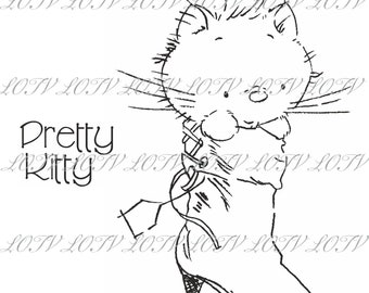 Lili of the Valley Digi Stamp - Puss in Boots, JPEG, Digital