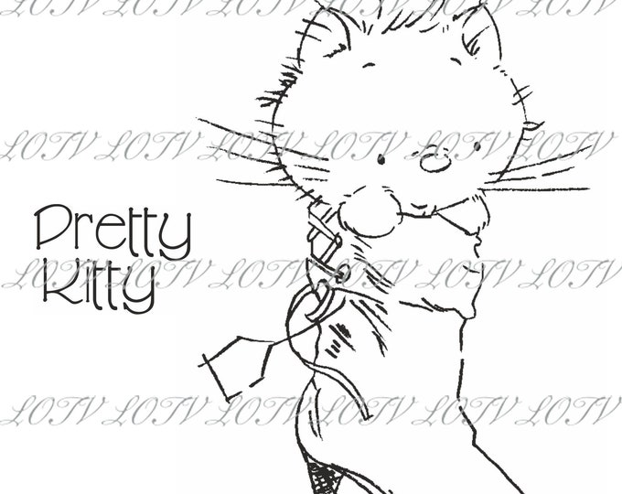 Lili of the Valley Digi Stamp - Puss in Boots, JPEG, Digital