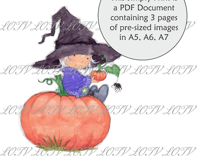 LOTV Full Colour Simply Print - AS - Pumpkins, 3 Page PDF, Digital