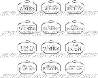 LOTV Digi Stamp Set - Vintage Labels Occasions, Digital